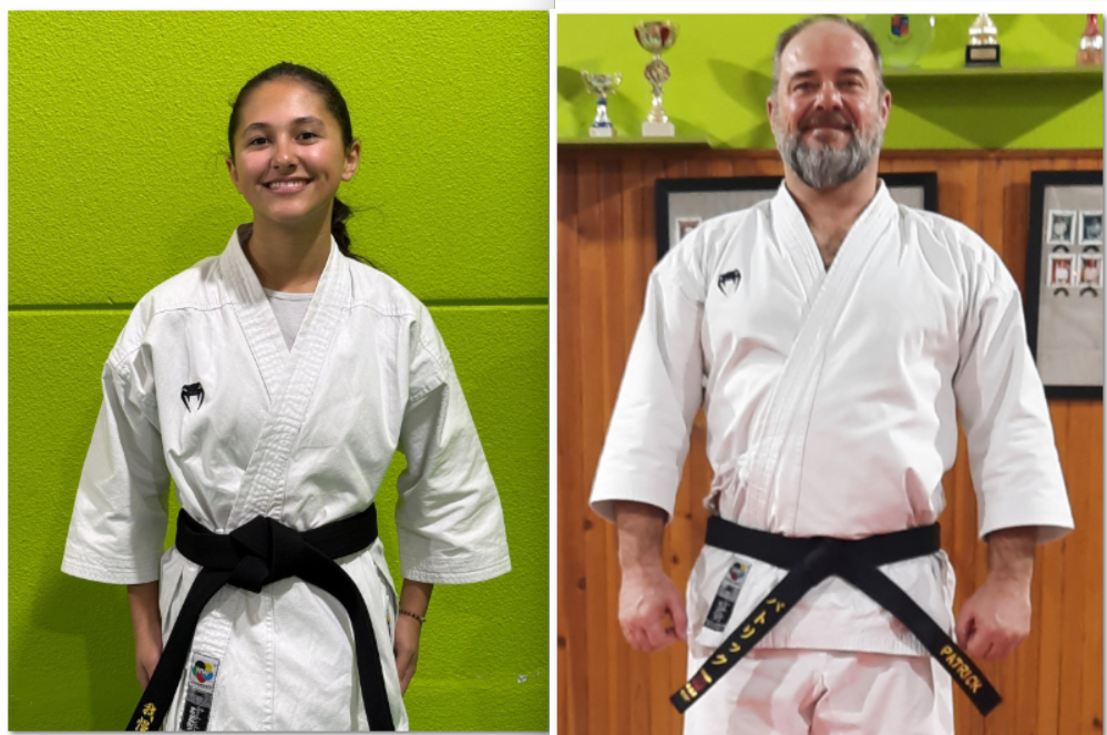 Patrick Mathieu Karate Bravo aux 2 nouvelles ceinture noire - Karaté Cadaujacais